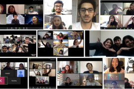 Participants collaborate online to propose innovative solutions to tackle the Covid-19 outbreak at MIT HealthHACK.