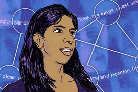 PhD student Geeticka Chauhan is finishing up a project integrating visual analysis of chest radiographs and textual analysis of radiology reports, to help clinicians assess the proper balance of treatments for acute heart failure.