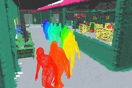 MIT researchers have developed a representation of spatial perception for robots that is modeled after the way humans perceive and navigate the world. The key component of the team’s new model is Kimera, an open-source library that the team previously developed to simultaneously construct a 3D geometric model of an environment. Kimera builds a dense 3D semantic mesh of an environment and can tra...