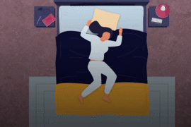 graphic of someone sleeping