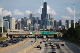 Photo of a highway in Chicago