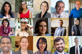 Three by five grid of portrait headshot photos