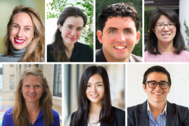 A collage of headshot portrait photos of the seven award winners