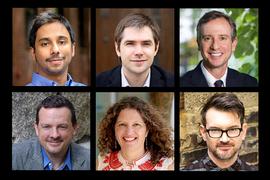 Two by three grid of headshot photos of MIT faculty