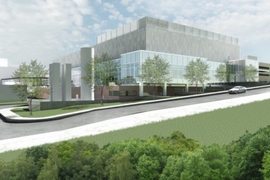 A design rendering of the CSL-MIF building at Lincoln Laboratory. 