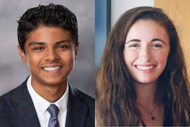 Headshots of Bhav Jain and Liberty Ladd