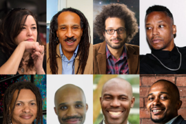 Two by four grid of portrait photos of the 2022-23 MLK Scholars