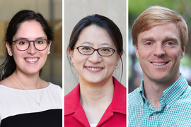 Headshots of Audrey Bazerghi, Deishin Lee, and Jimmy Smith