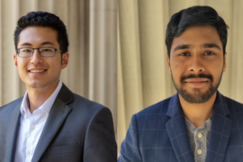 Side-by-side headshots of Jonathan Bessette and Akash Ball