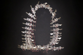 Time lapse shows the microrobot created and “O” shape as it flew.