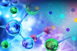 Mix of colorful peptides