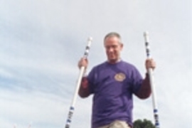 At one point in the Johnson Games, President Vest was caught defecting to The Tech Wild Turkeys team for "Wired," the tightrope walk. "Everyone knows being a university president is a balancing act," quipped MIT spokesperson Ken Campbell.