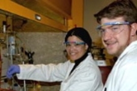 Graduate students LaShanda James-Korley and Greg Pollock
