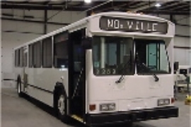 MIT's plasmatron coupled with an exhaust treatment catalyst removed 90 percent of the smog-producing nitrogen oxides emitted from this bus.
