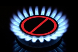 flames on a gas burner