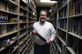 The MIT Science Fiction Society — one of the three largest publicly available collections of science fiction literature in the world — attracts passionate devotees of the genre. Jack Stevens '76, has been a member for more than 40 years and staffs the library on Wednesday nights.