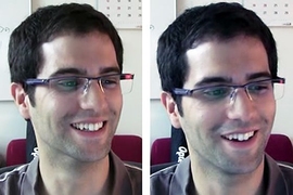 Can you tell which of these smiles is showing happiness? Or which one is the result of frustration? A computer system developed at MIT can.

Answer: The smile on the right is the sign of frustration.