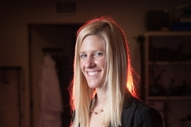 Danielle Zurovcik with her Wound-Pump. 