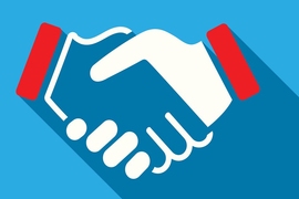 illustration of two hands shaking