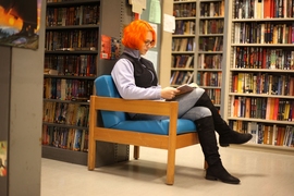 Laura McKnight is the “vice” of the MIT Science Fiction Society, meaning she serves as the vice president of the Society for the current academic year. 