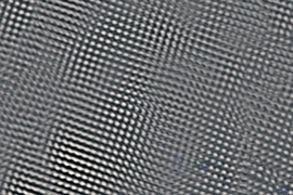 Atoms of niobium and nitrogen in an ultrathin superconducting film that helped MIT researchers discover a universal law of superconductivity.