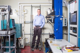 Professor Yoel Fink, director of MIT’s Research Laboratory of Electronics
