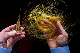 Humans have used fabrics in much the same way, to provide basic warmth and aesthetics. Clothing represents “one of the most ancient forms of human expression,” Yoel Fink says, but one that is now, for the first time, poised to undergo a profound transformation — the dawn of a “fabric revolution.”

