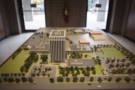 A model of the Volpe Center campus
