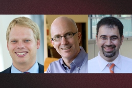 Left to right: Rich Nielsen, Charles Stewart, and Daron Acemoglu

