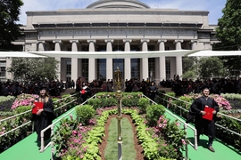 Approximately 1,066 undergraduates and 1,818 graduate students received their diplomas at the 2017 Commencement ceremony.
