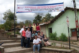An MIT research training cohort in Ocotal, Nicaragua, with Anna Young (seated, far right).
