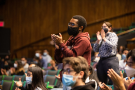 Audience at compton lecture