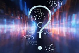 A question mark amidst numbers and acronyms