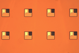 Eight square batteries in production.