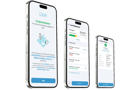 EduFi payment screens displayed on smart phones