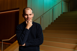 Phillip Isola in Schwarzman College building.