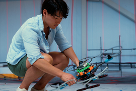 Kota Kondo with a drone