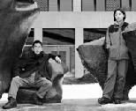 Kevin Choi, a junior in management (left), and Helen Lee, a senior in architecture, are recipients of List Foundation Fellowships in the Arts.