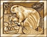 The top of the "brass rat" (left) for the Class of 2002 has many subtle design elements, while the traditional MIT seal (center) has undergone some changes on the side of the ring (right).
