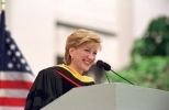 Carly Fiorina delivers the Commencement address.