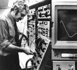 Raymond Damadian, winner of this year's Lemelson-MIT Lifetime Achievement Award, enabled the early detection of cancer and other diseases in the human body with his magnetic resonance scanning machine. Here he adjusts Indomitable, which produced the world's first scan of a human body in 1977.