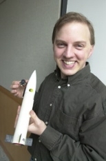 Andrew Heafitz, winner of the Lemelson-MIT Student Prize, built a tiny camera to fit inside a rocket.