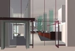 An artist's rendering of the new entrance to Hayden Library, which        is expected to be completed by September. Construction is scheduled to begin late May.