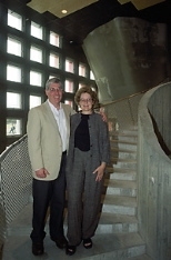 John and Ellen Essigmann in Simmons Hall.