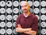 MIT Professor of Neuroscience Earl Miller and a chart showing  examples of the stimulus displays that were used to train monkeys how to judge  whether successive displays contained the same number of items.