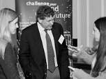 A student presents her research at last year's competition.