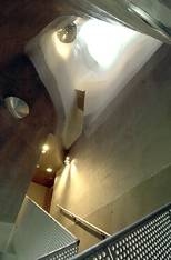 Looking up through a "study cave" in the new Simmons Hall.