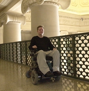 Aaron Donaghey will accompany Christopher Reeve when he visits MIT to speak to neuroscientists at a conference this weekend. "Maybe I'll ask him if he knows of any acting work," Donaghey says.