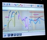 Hyperscore written by a child in one of Toy Symphony's after-school programs.