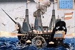 A Foreign Ship, woodblock print, unknown Japanese artists, ï¿½ï¿½ï¿½ Nagasaki Prefecture